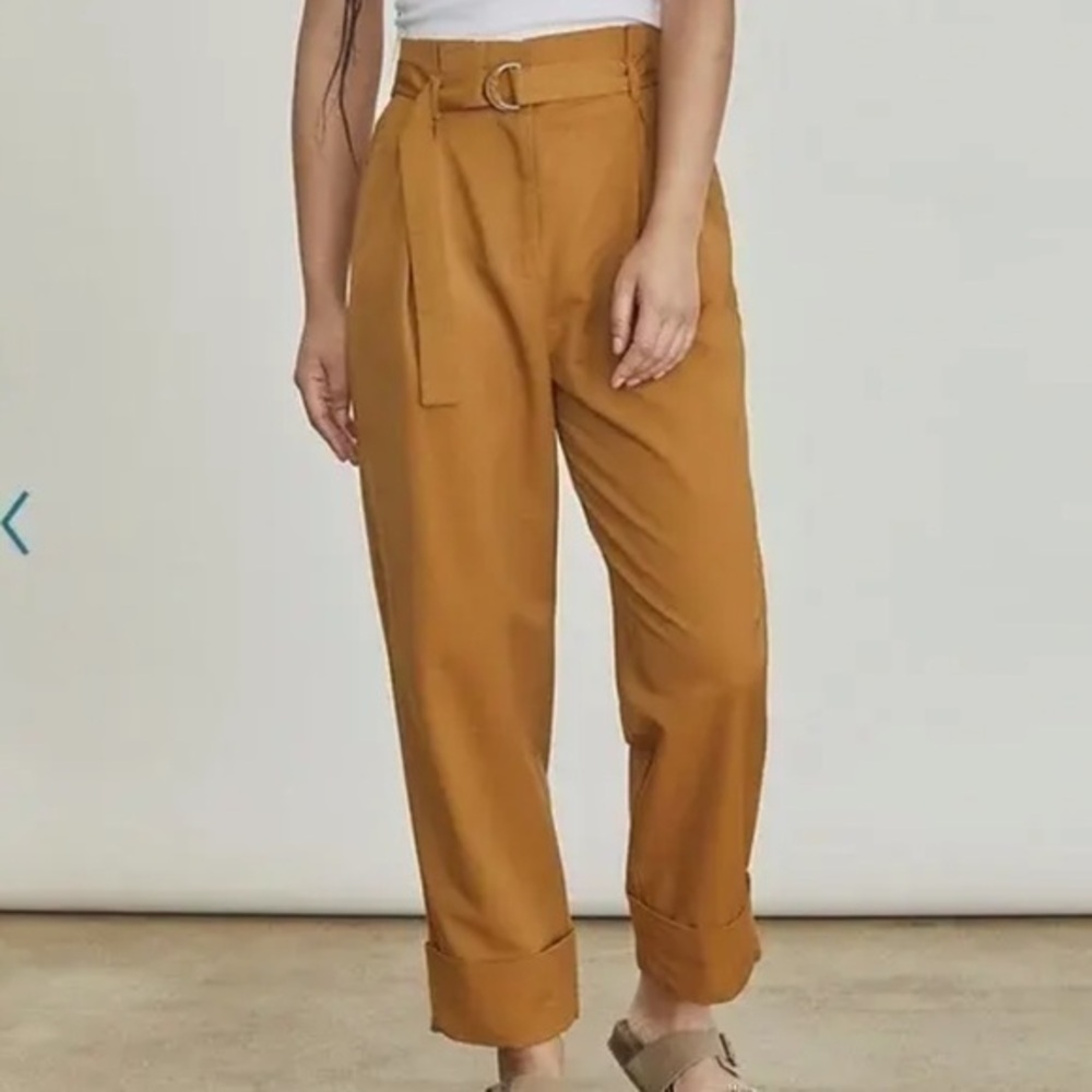 Elizabeth and James Ochre Belted Trousers